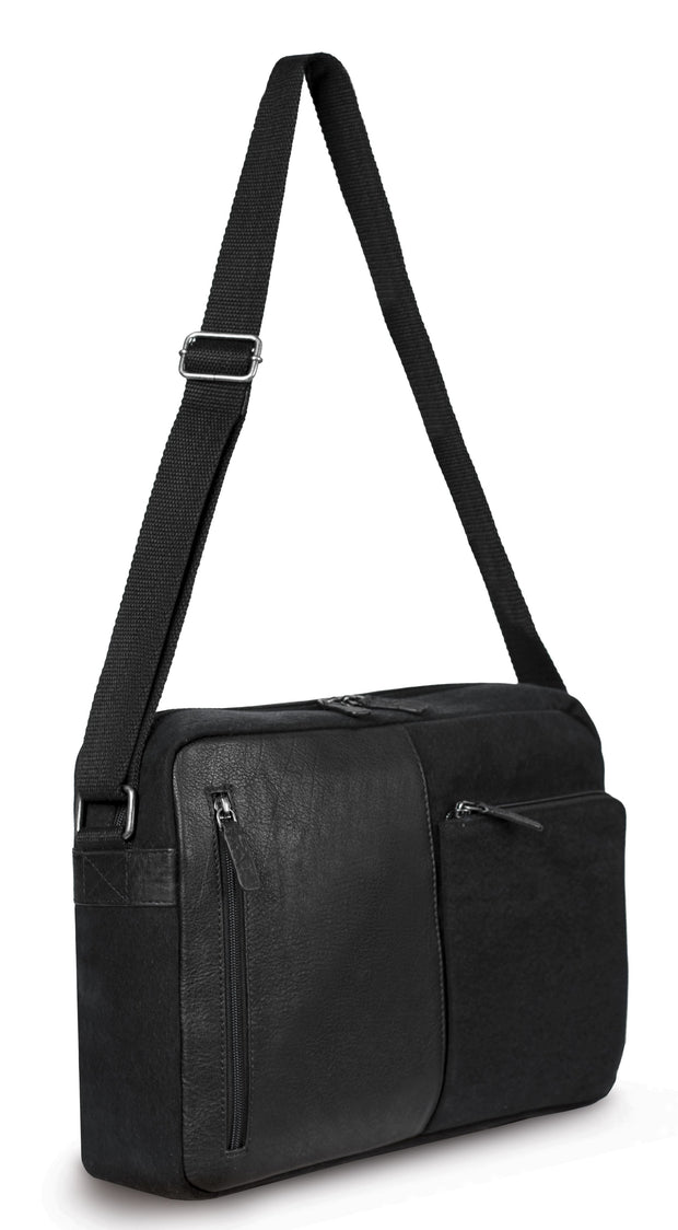 Black Leather Bag | Men's Black Leather Bag | Raintree