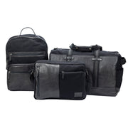 K0024AB | Travel Bag - Canvas/Genuine Leather Col. Black-4